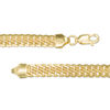 Made in Italy 080 Gauge Satin S-Link Chain Bracelet in 14K Gold - 7.5"