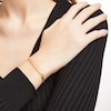 Thumbnail Image 1 of Made in Italy 5.3mm Satin S-Link Chain Bracelet in Hollow 14K Gold - 7.5"