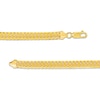 Thumbnail Image 2 of Made in Italy 5.3mm Satin S-Link Chain Bracelet in Hollow 14K Gold - 7.5"