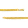 Thumbnail Image 2 of Made in Italy 5.3mm Satin S-Link Chain Bracelet in Hollow 14K Gold - 7.5"