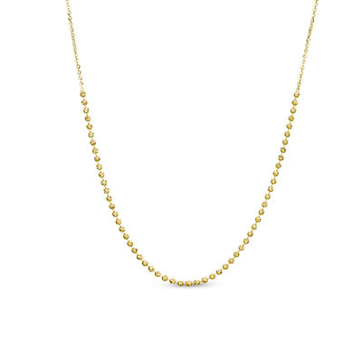 Made in Italy Diamond-Cut Beaded Choker 