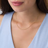 Thumbnail Image 1 of Made in Italy Diamond-Cut Beaded Choker Necklace in 14K Gold - 16"