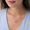 Thumbnail Image 2 of Made in Italy 12.0mm Diamond-Cut Ball Pendant in 14K Gold - 17.5"
