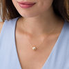 Thumbnail Image 1 of Made in Italy 12.0mm Diamond-Cut Ball Pendant in 14K Gold - 17.5"