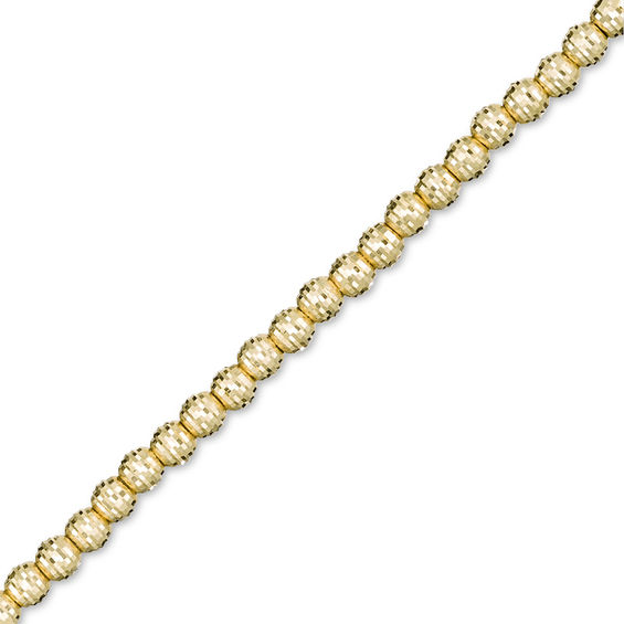 Made in Italy Diamond-Cut Bead Bracelet in 14K Gold - 8.0"