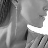 Thumbnail Image 2 of Vera Wang Love Collection 1-1/8 CT. T.W. Diamond Double Drop Earrings in Sterling Silver