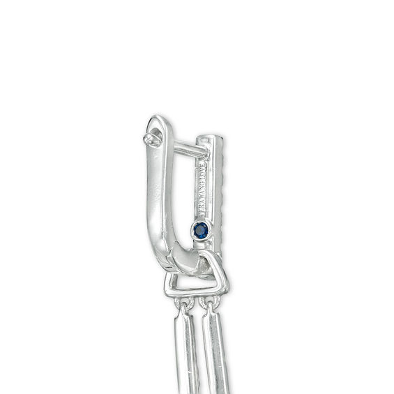 Vera Wang Love Collection 1-1/8 CT. T.w. Diamond Double Drop Earrings in Sterling Silver