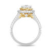 Thumbnail Image 3 of Enchanted Disney Belle 1 CT. T.W. Diamond Rose Frame Engagement Ring in 14K Two-Tone Gold