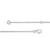 Thumbnail Image 2 of 1/20 CT. T.W. Diamond Triple Scallop Necklace in Sterling Silver - 18.5"