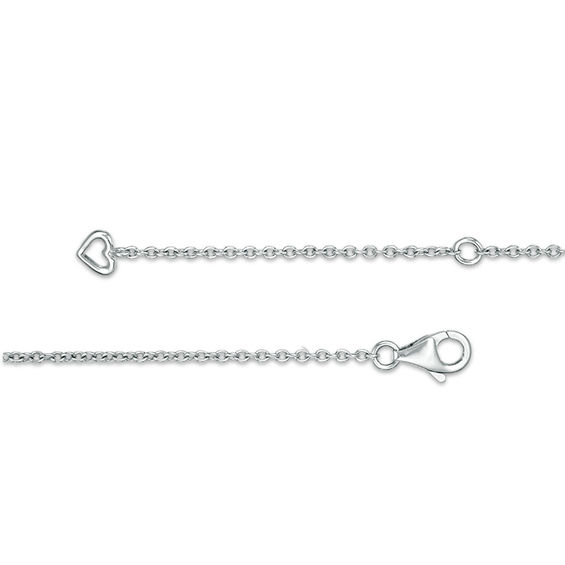 1/20 CT. T.w. Diamond Triple Scallop Necklace in Sterling Silver - 18.5"