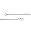 Thumbnail Image 3 of 1/6 CT. T.W. Diamond "V" Necklace in Sterling Silver - 17"