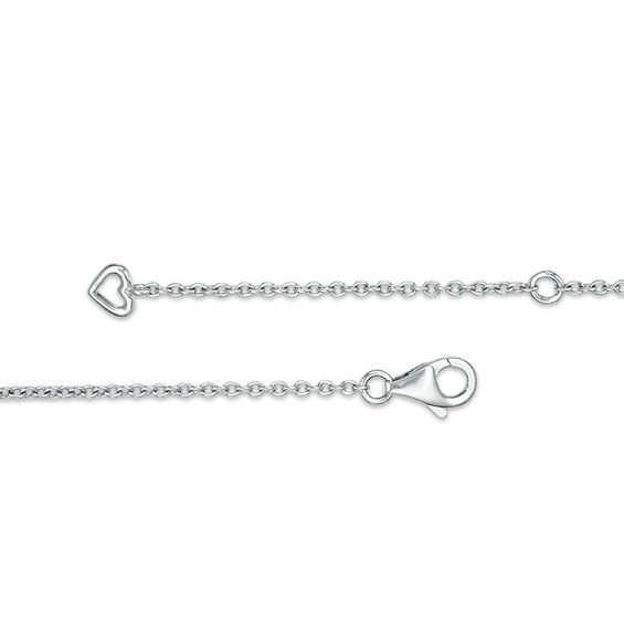 1/6 CT. T.w. Diamond "V" Necklace in Sterling Silver - 17"