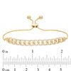 Thumbnail Image 2 of 1/2 CT. T.W. Diamond Interlocking Curb Link Bolo Bracelet in 10K Gold - 9.5"
