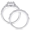 Thumbnail Image 3 of 1/5 CT. T.W. Diamond Cushion Frame Twist Vintage-Style Bridal Set in Sterling Silver