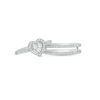 Thumbnail Image 7 of 1/2 CT. T.W. Diamond Heart Frame Three Piece Bridal Set in 10K White Gold