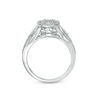 Thumbnail Image 4 of 1/3 CT. T.W. Composite Diamond Oval Frame Three Piece Bridal Set in Sterling Silver