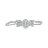 Thumbnail Image 7 of 1/3 CT. T.W. Composite Diamond Oval Frame Three Piece Bridal Set in Sterling Silver