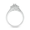 Thumbnail Image 4 of 1/4 CT. T.W. Diamond Double Frame Vintage-Style Three Piece Bridal Set in Sterling Silver