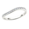 Thumbnail Image 1 of 1/4 CT. T.W. Diamond Wave Anniversary Band in 10K White Gold