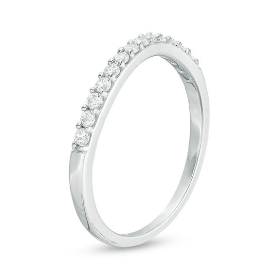 1/4 CT. T.w. Diamond Wave Anniversary Band in 10K White Gold