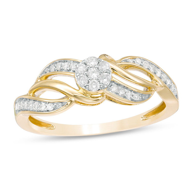 1/5 CT. T.W. Composite Diamond Ring in 10K Gold