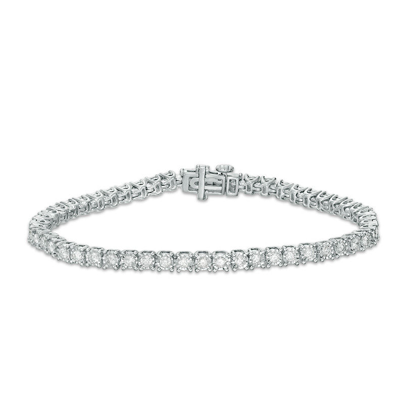 Main Image 1 of 2 CT. T.W. Diamond Tennis Bracelet in 10K White Gold