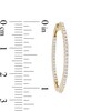 Thumbnail Image 3 of 1 CT. T.W. Diamond Inside-Out Hoop Earrings in 10K Gold