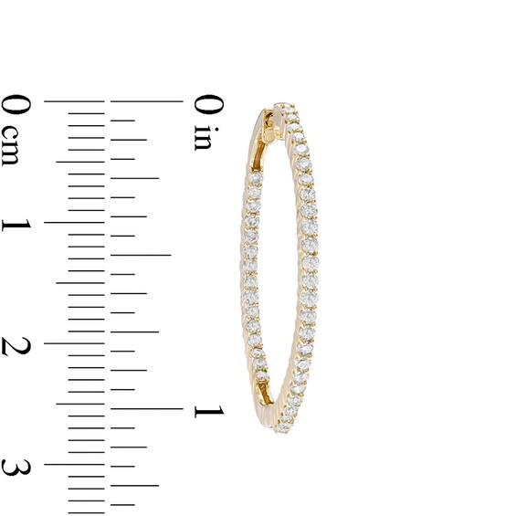 1 CT. T.w. Diamond Inside-Out Hoop Earrings in 10K Gold