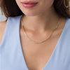 Thumbnail Image 2 of Made in Italy Triple Strand Sparkle Bead Necklace in 14K Tri-Tone Gold