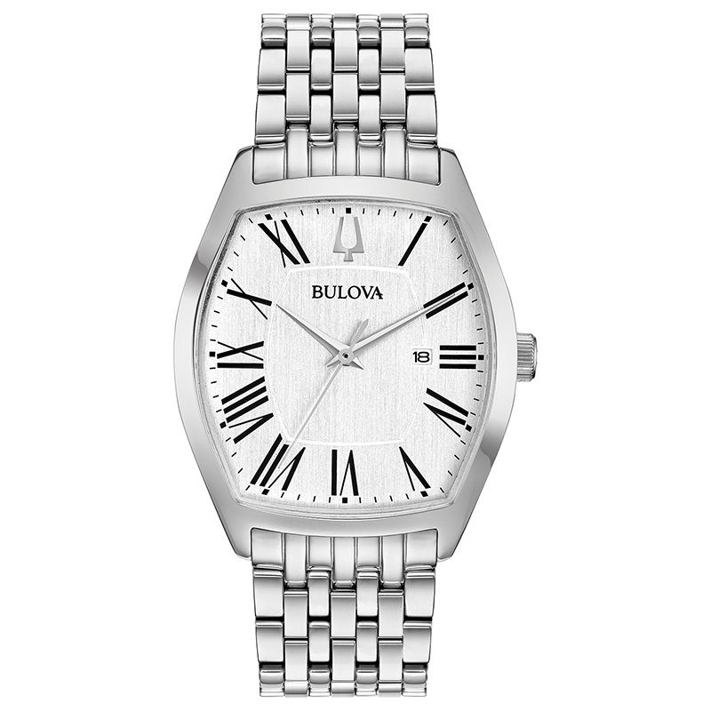 Ladies' Bulova Classic Watch with Tonneau White Dial (Model: 96M145)