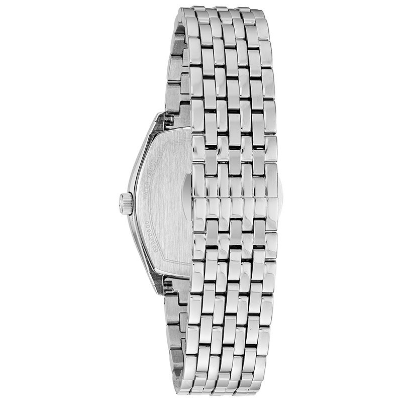 Ladies' Bulova Classic Watch with Tonneau White Dial (Model: 96M145)