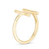 Thumbnail Image 2 of Double Bar Wrap Ring in 10K Gold - Size 7