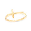 Thumbnail Image 1 of Sideways Cross Ring in 10K Gold