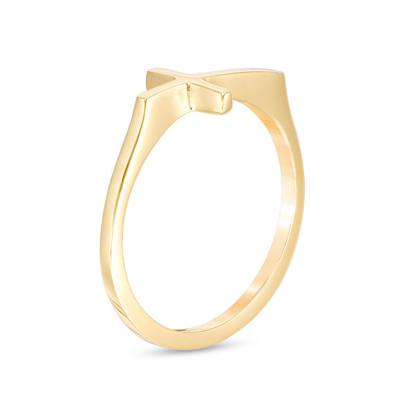 Main Image 2 of Sideways Cross Ring in 10K Gold