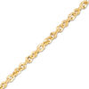 Thumbnail Image 1 of Layered Link Chain Bracelet in 10K Gold - 7.5&quot;