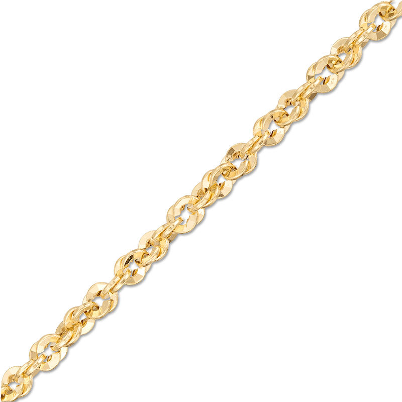 Layered Link Chain Bracelet in 10K Gold - 7.5"
