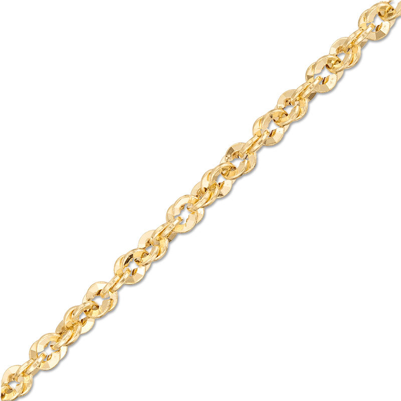 Main Image 1 of Layered Link Chain Bracelet in 10K Gold - 7.5&quot;
