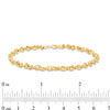 Thumbnail Image 2 of Layered Link Chain Bracelet in 10K Gold - 7.5"