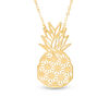 Thumbnail Image 1 of Cut-Out Pineapple Necklace in 10K Gold
