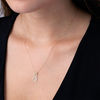 Thumbnail Image 2 of Cut-Out Pineapple Necklace in 10K Gold