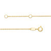 Thumbnail Image 2 of Script "love" Anklet in 10K Gold - 10"