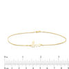 Thumbnail Image 3 of Script "love" Anklet in 10K Gold - 10"