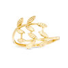 Thumbnail Image 1 of Diamond-Cut Tree Branch Bypass Ring in 10K Gold