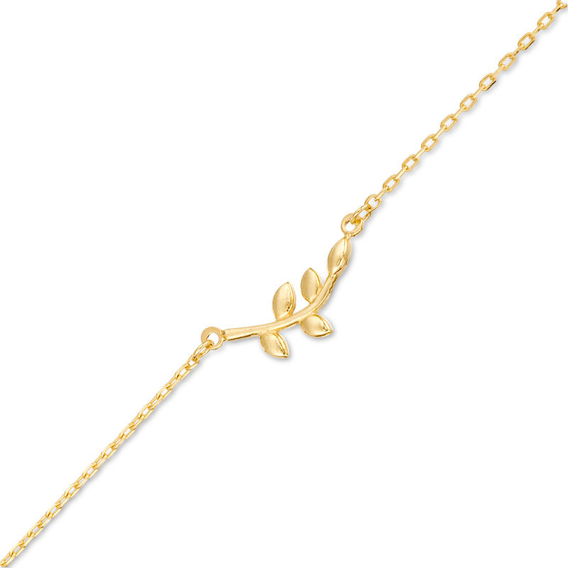 Main Image 1 of Curved Tree Branch Bracelet in 10K Gold - 7.25"