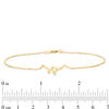 Thumbnail Image 2 of Curved Tree Branch Bracelet in 10K Gold - 7.25"