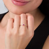 Thumbnail Image 3 of Baguette Ruby and Diamond Accent Stackable Band in 10K Gold
