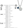 Thumbnail Image 3 of Vera Wang Love Collection Blue Sapphire and Composite Diamond Accent Pendant in 14K White Gold - 19"