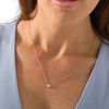 Thumbnail Image 1 of 1/10 CT. Diamond Solitaire Heart-Shaped Necklace in 10K Rose Gold (I/I3)