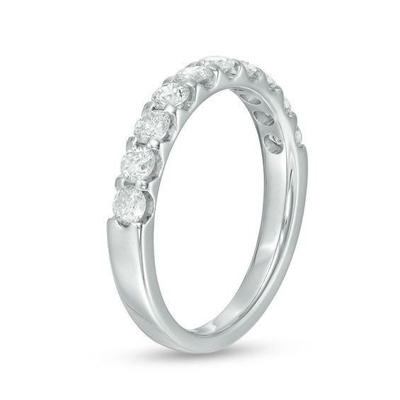 7/8 CT. T.w. Diamond Wedding Band in 10K White Gold