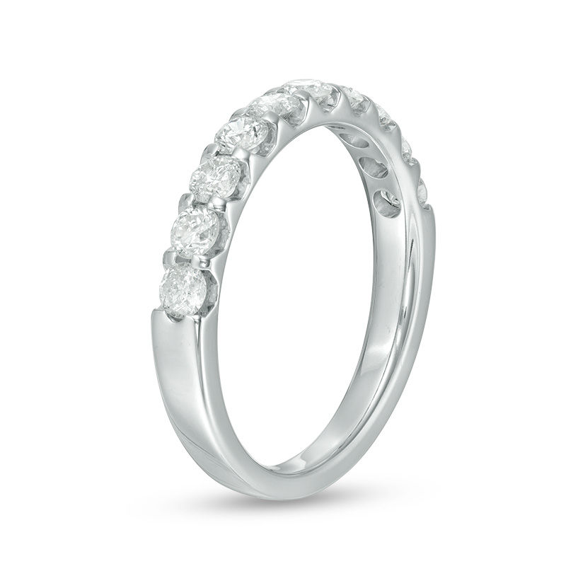 Main Image 2 of 7/8 CT. T.W. Diamond Wedding Band in 10K White Gold